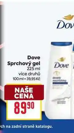 Billa Dove Sprchový gel 225 ml nabídka