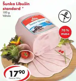 CBA Šunka Libušín standard, 100 g nabídka