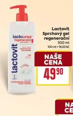 Billa Lactovit Sprchový gel regenerační 300 ml nabídka