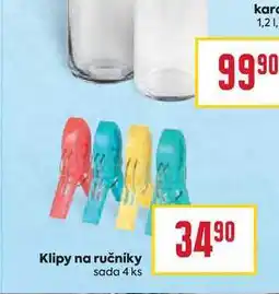 Billa Klipy na ručníky sada 4 ks nabídka