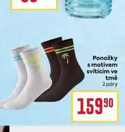 Billa Ponožky s motivem svítícím ve tmě 2 páry nabídka