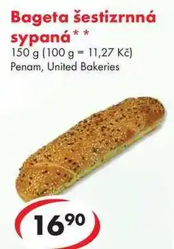 CBA Bageta šestizrnná sypaná, 150 g nabídka
