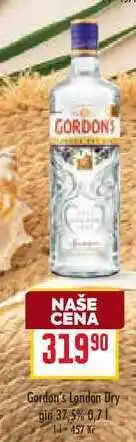 Billa Gordon's London Dry gin 37,5% 0,7l nabídka