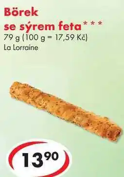 CBA Börek se sýrem feta, 79 g nabídka