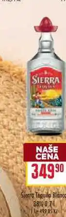 Billa Sierra Tequila Blanco 38% 0,7l nabídka