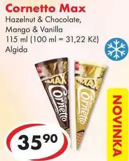 CBA Cornetto Max, 115 ml nabídka