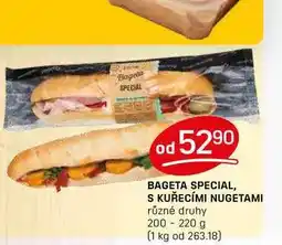 Flop BAGETA SPECIAL, S KUŘECÍMI NUGETAMI různé druhy 200-220 g nabídka