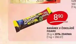 Flop BANÁNEK V ČOKOLÁDĚ FIGARO 25 g nabídka