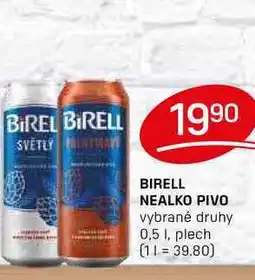 Flop BIRELL NEALKO PIVO vybrané druhy 0,5 l, plech nabídka