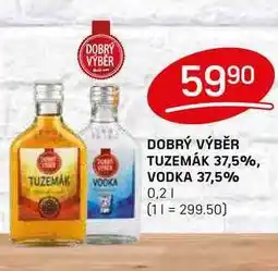 Flop DOBRÝ VÝBĚR TUZEMÁK 37,5% 0,2l nabídka
