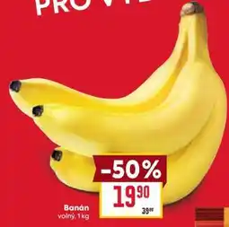 Billa Banán volný, 1 kg nabídka