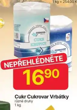 Hruška Cukr Cukrovar Vrbátky nabídka