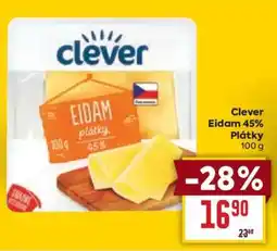 Billa Clever Eidam 45% plátky nabídka
