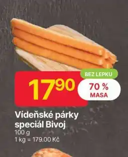 Hruška Vídeňské párky speciál Bivoj nabídka
