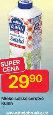 Hruška Mléko selské čerstvé Kunín nabídka