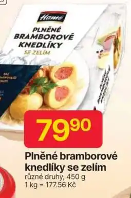 Hruška PLNĚNÉ BRAMBOROVÉ KNEDLÍKY SE ZELÍM nabídka