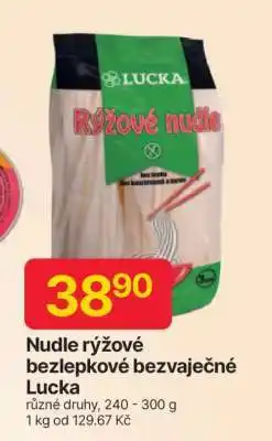 Hruška Nudle rýžové bezlepkové bezvaječné Lucka nabídka