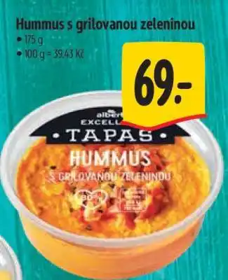 Albert Hummus s grilovanou zeleninou nabídka