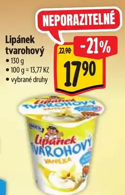 Albert Lipánek tvarohový nabídka