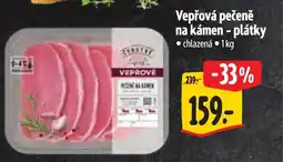 Albert Vepřová pečeně na kámen - plátky nabídka