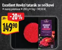 Albert Excellent Hovězí tatarák ze svíčkové nabídka