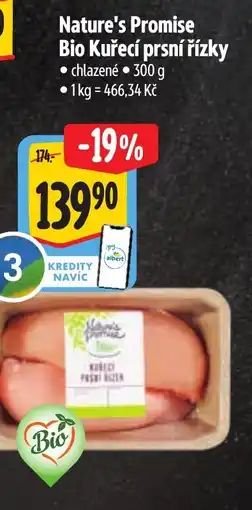 Albert Nature's Promise Bio Kuřecí prsní řízky nabídka