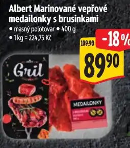 Albert Albert Marinované vepřové medailonky s brusinkami nabídka