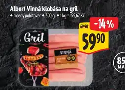 Albert Albert Vinná klobása na gril nabídka
