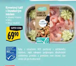 Albert Krevetový talíř s česnekovým máslem nabídka