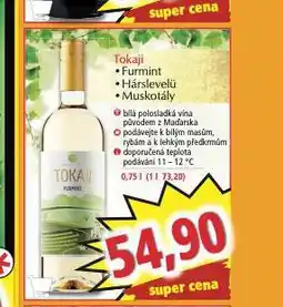 Norma Tokaji háslevelů nabídka