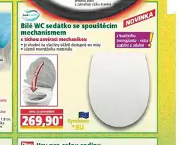 Norma Bílé wc sedátko se spouštěcím mechanismem nabídka