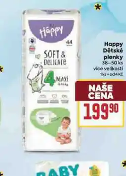 Billa Happy dětské pleny nabídka