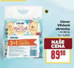 Billa Clever vlhčené urbousky nabídka