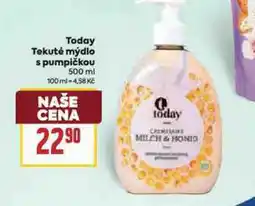 Billa Today tekuté mýdlo pumpička nabídka