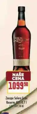 Billa Zacapa solera gran reserva nabídka