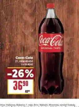 Billa Coca cola 2l nabídka