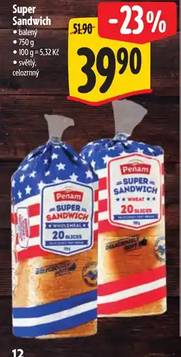 Albert PENAM Super Sandwich nabídka