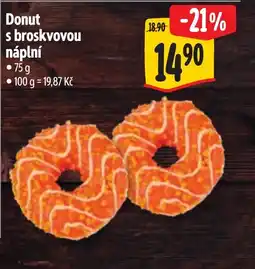 Albert Donut s broskvovou náplní nabídka