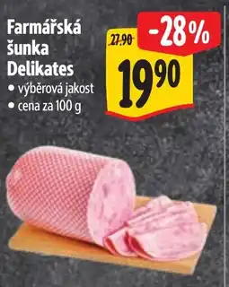 Albert Farmářská šunka Delikates nabídka