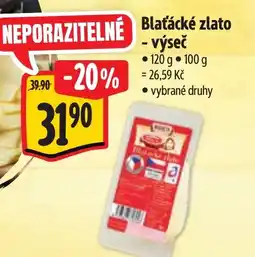 Albert Blaťácké zlato - výseč nabídka