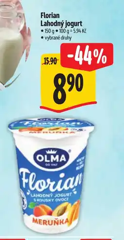 Albert OLMA Florian Lahodný jogurt nabídka