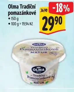 Albert OLMA Tradiční pomazánkové nabídka