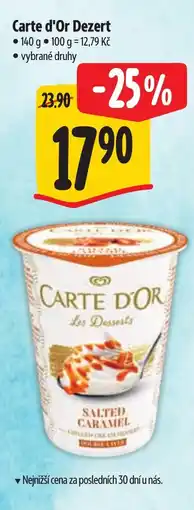 Albert CARTE D'OR Dezert nabídka