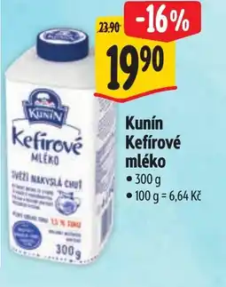 Albert Kunín Kefírové mléko nabídka