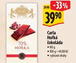 Albert Carla Hořká čokoláda nabídka