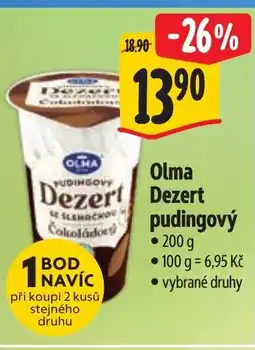 Albert OLMA Dezert pudingový nabídka