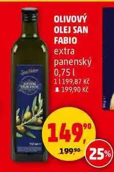 Penny Market OLIVOVÝ OLEJ SAN FABIO extra panenský, 0,75 l nabídka