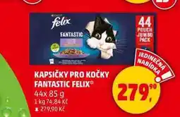 Penny Market KAPSIČKY PRO KOČKY FANTASTIC FELIX, 44x 85 g nabídka