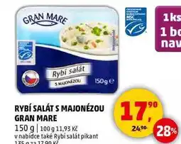 Penny Market RYBÍ SALÁT S MAJONÉZOU GRAN MARE, 150 g nabídka