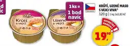Penny Market KRŮTÍ, UZENÉ MASO S VEJCI VIVA, 120 g nabídka